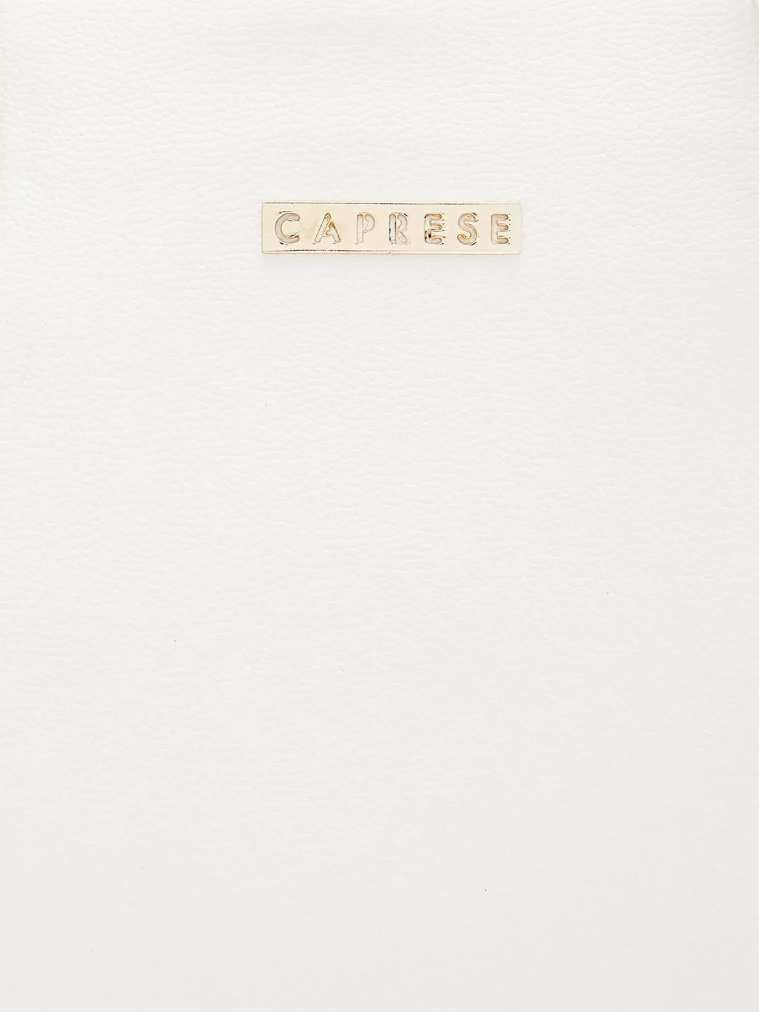 Caprese Amelia Medium Off White Tote Bag