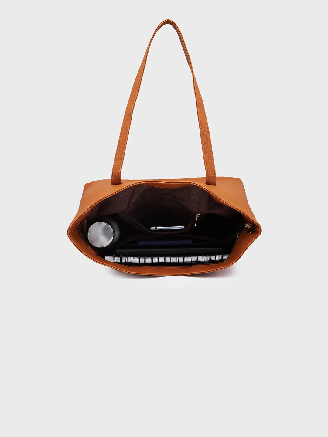 Caprese Amelia Medium Tan Tote Bag