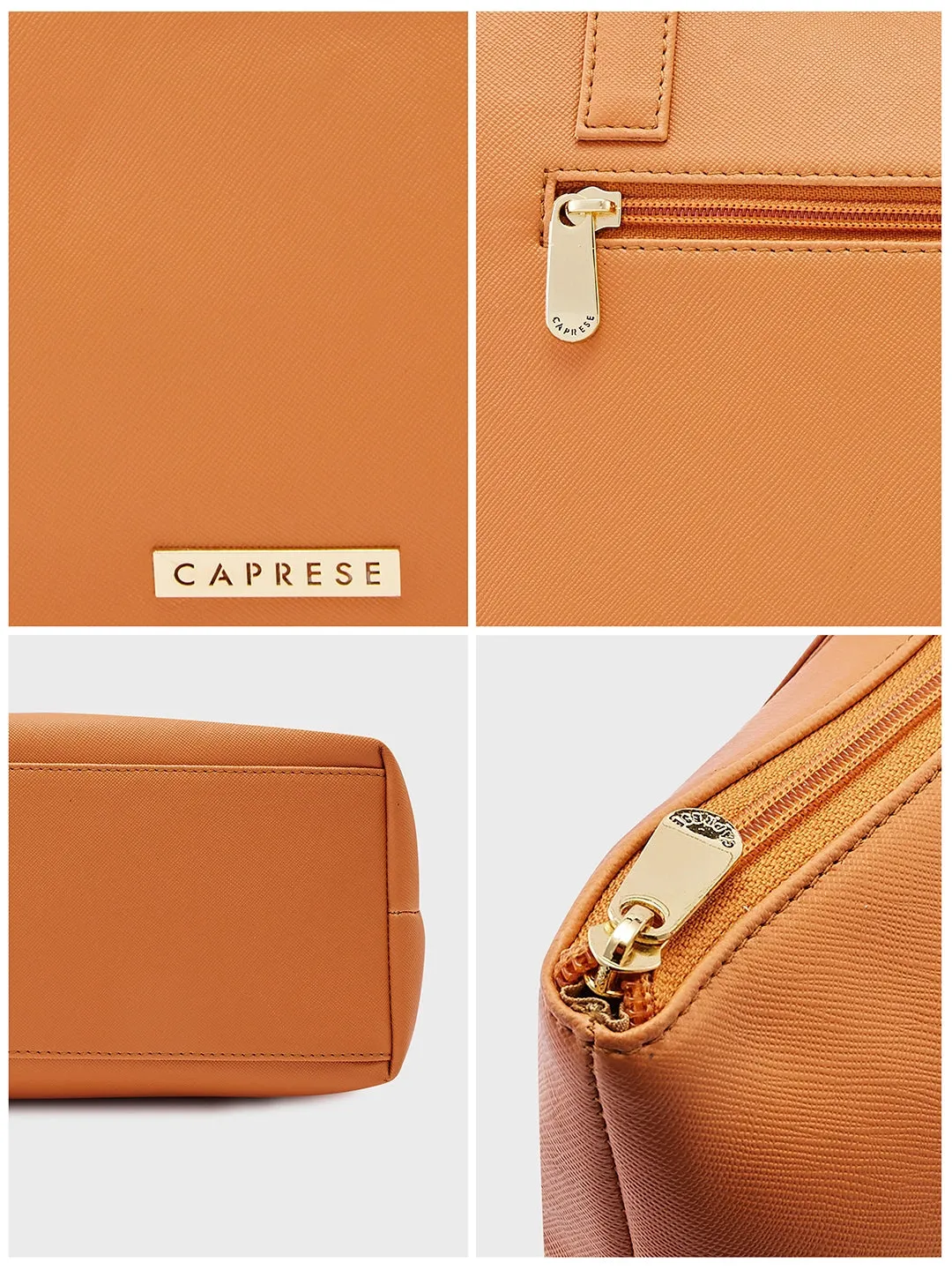 Caprese Annika Large Orange Tote Bag
