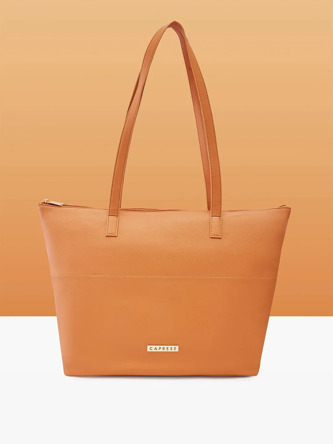 Caprese Annika Large Orange Tote Bag
