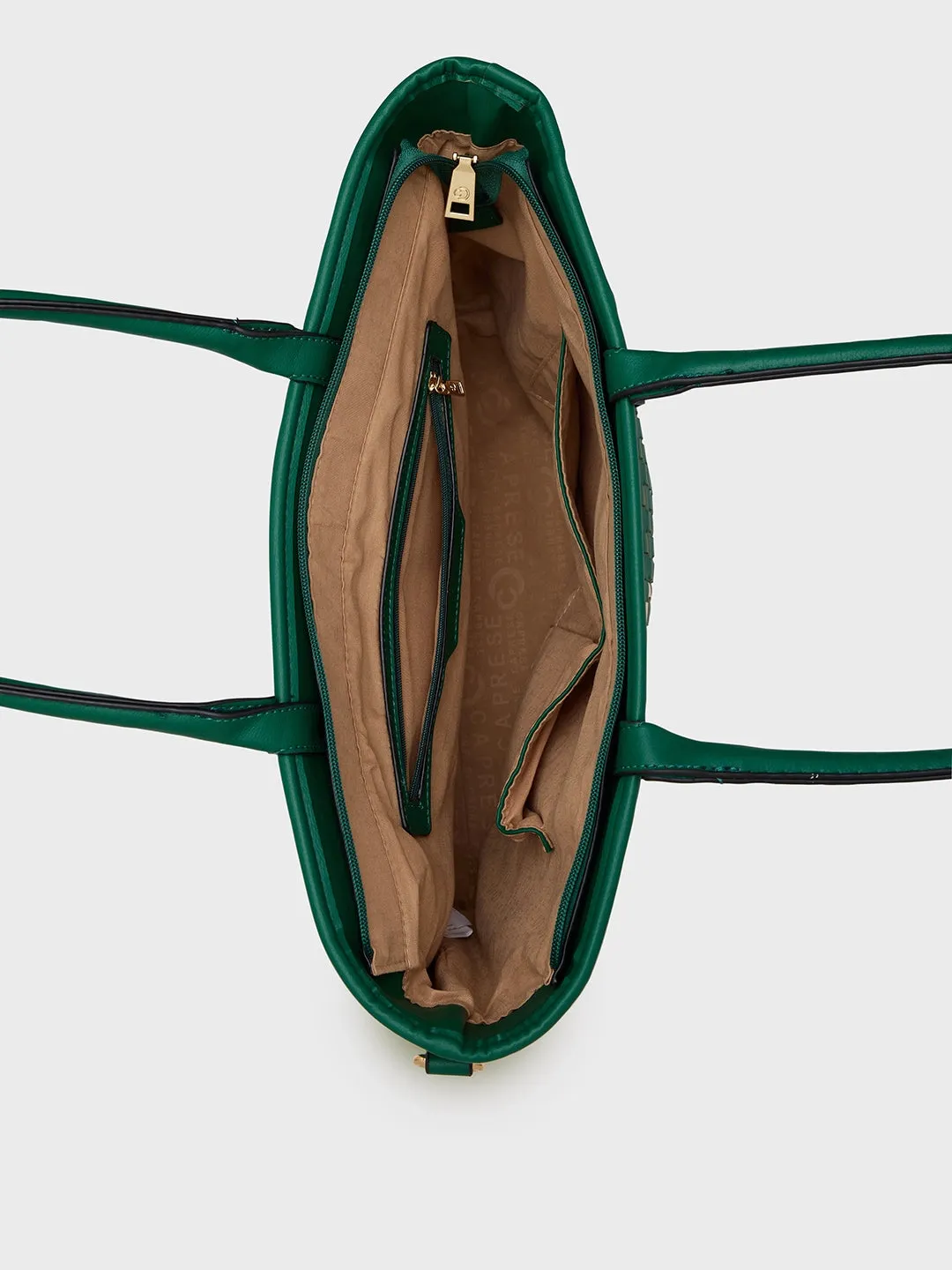Caprese Aria Large Green Tote Bag