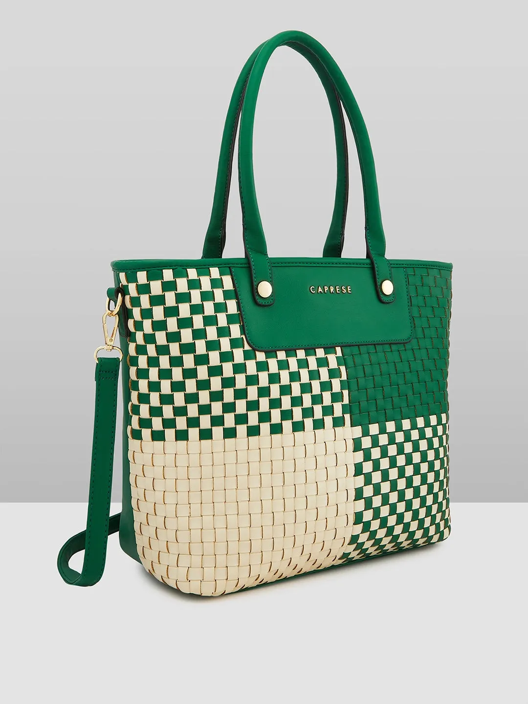 Caprese Aria Large Green Tote Bag