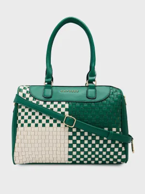 Caprese Aria Medium Green Satchel Bag