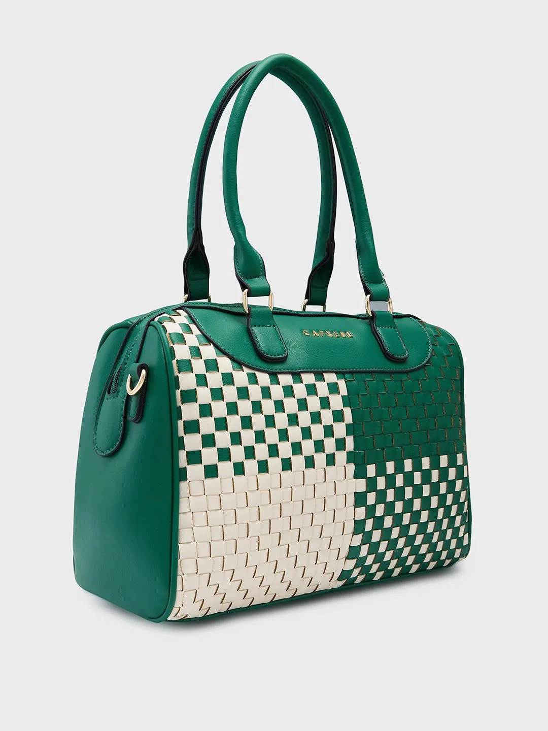 Caprese Aria Medium Green Satchel Bag