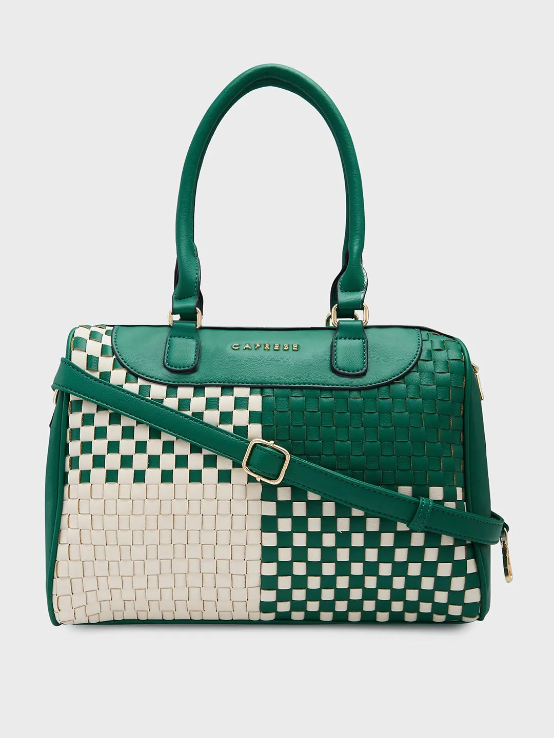 Caprese Aria Medium Green Satchel Bag
