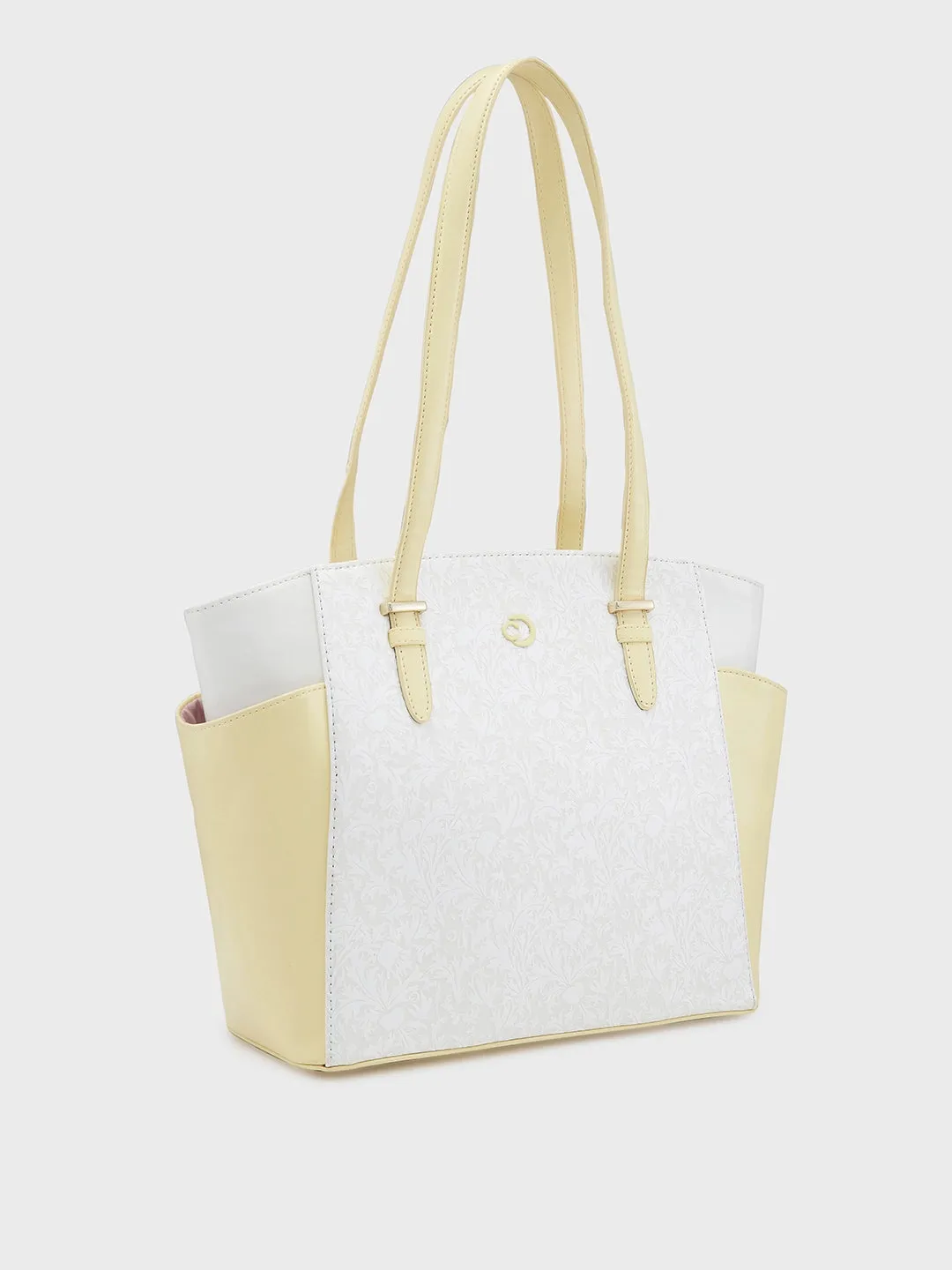 Caprese Aurora Medium Yellow Tote Bag
