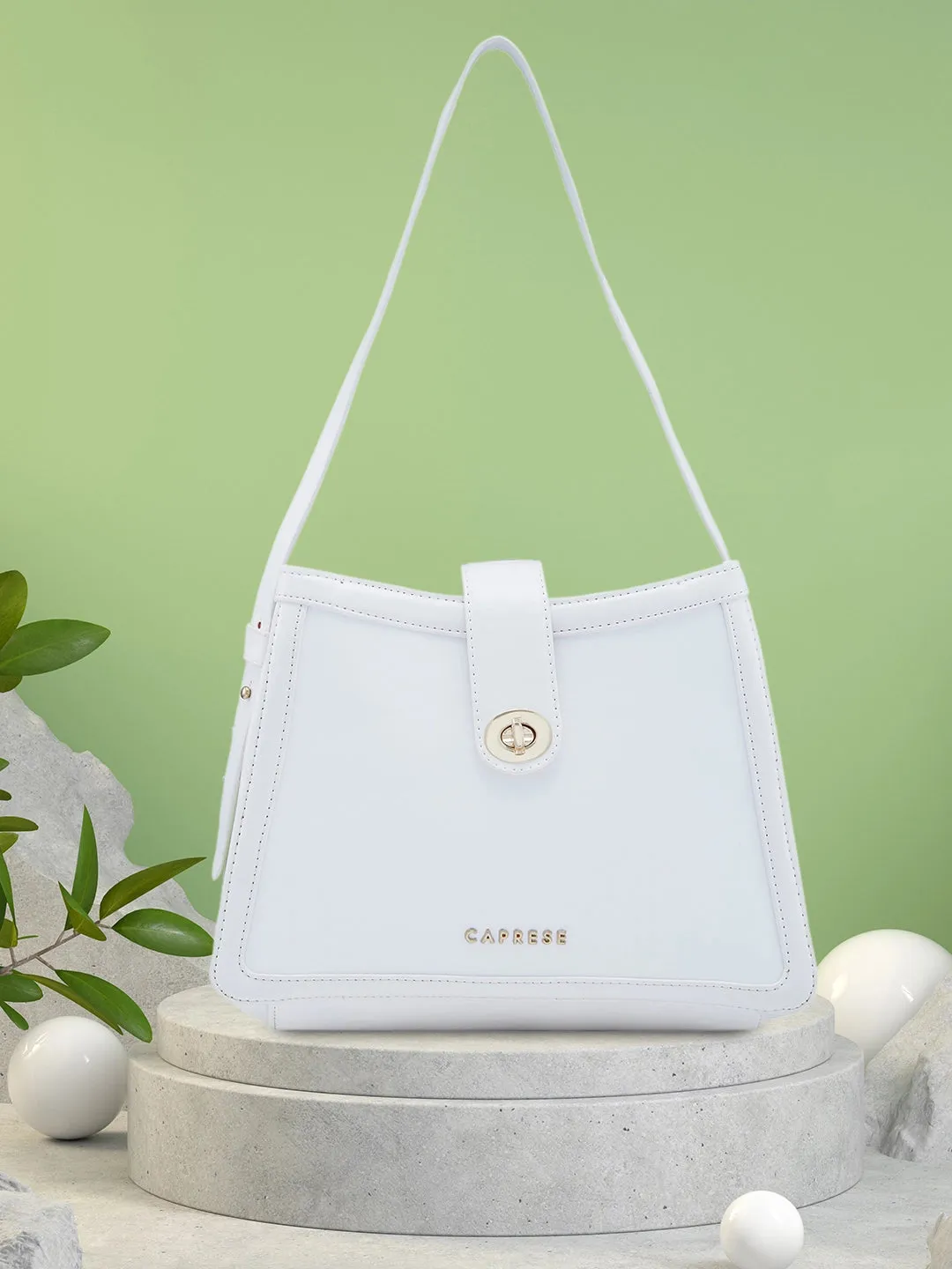 Caprese Aurora Small Blue Satchel Bag
