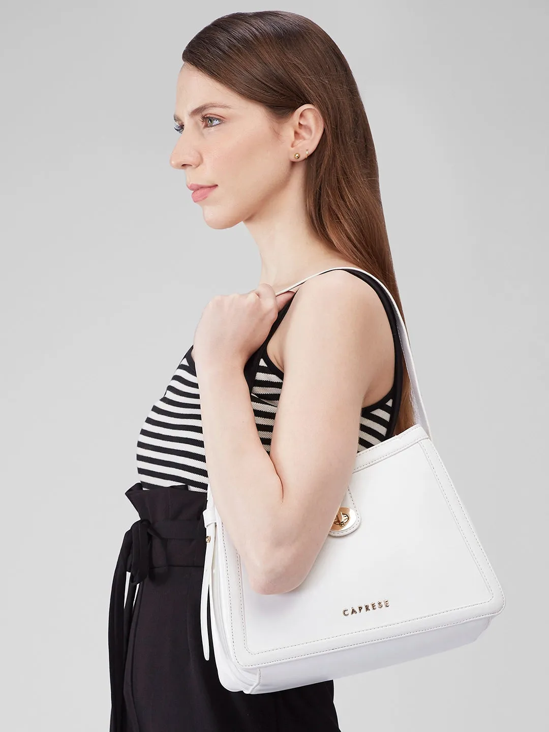 Caprese Aurora Small Pink Satchel Bag