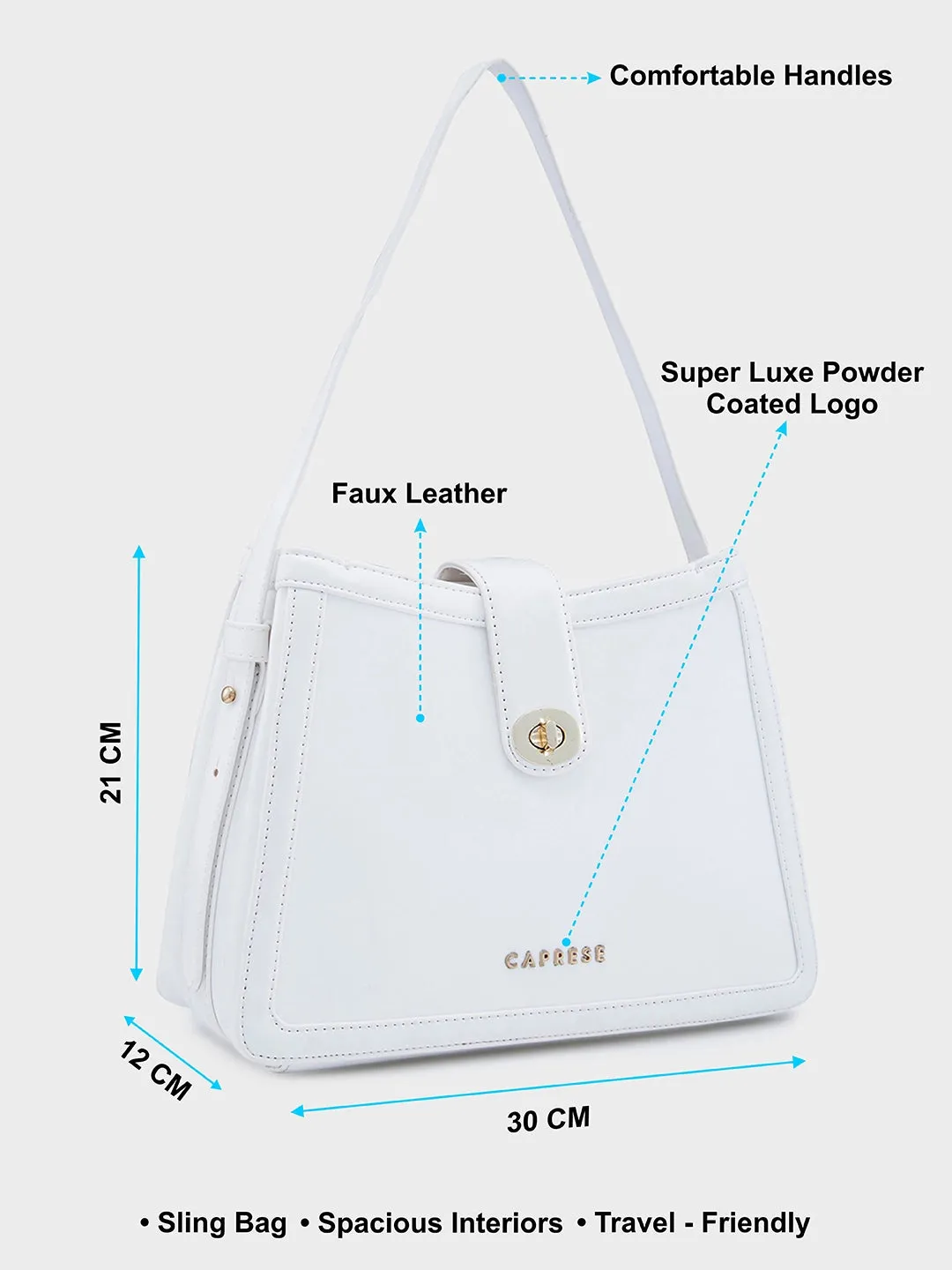 Caprese Aurora Small Pink Satchel Bag