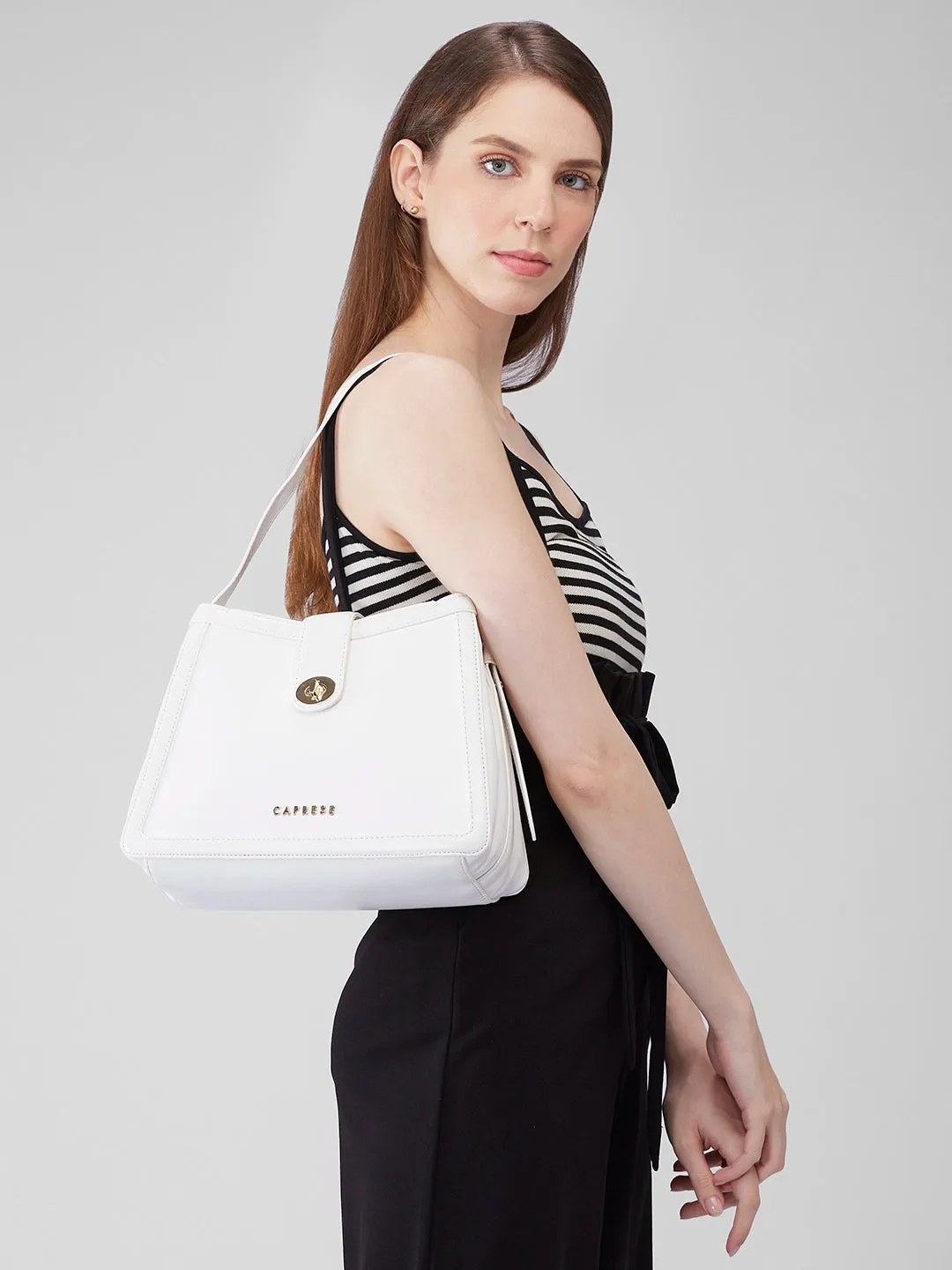 Caprese Aurora Small Pink Satchel Bag