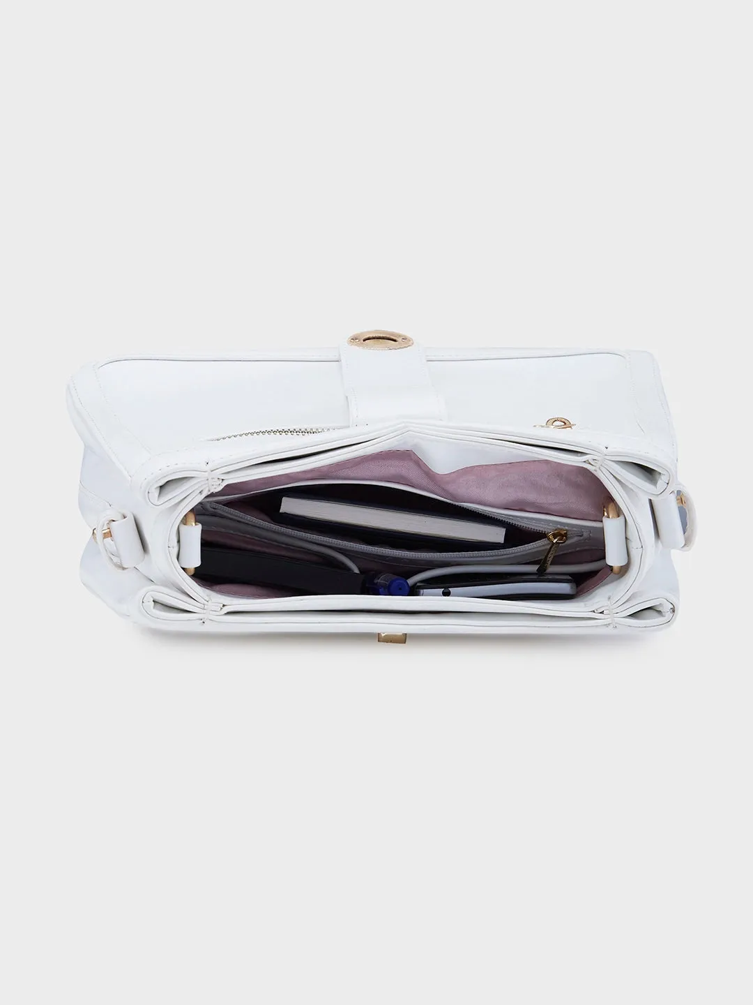 Caprese Aurora Small Pink Satchel Bag