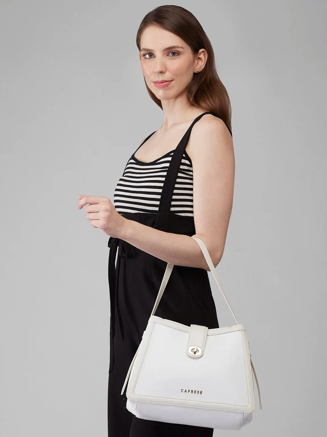 Caprese Aurora Small Purple Satchel Bag
