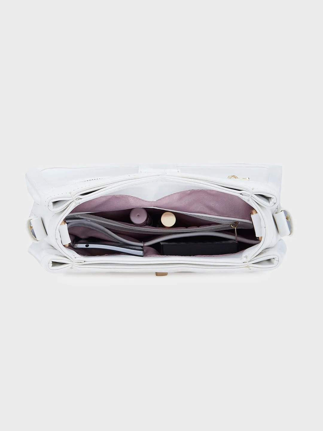 Caprese Aurora Small Purple Satchel Bag