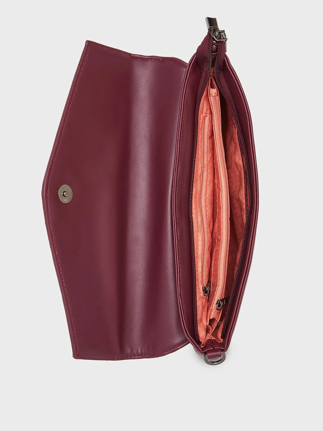 Caprese Ava Large Bordeaux Clutch