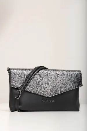 Caprese Ava Large Silver Clutch