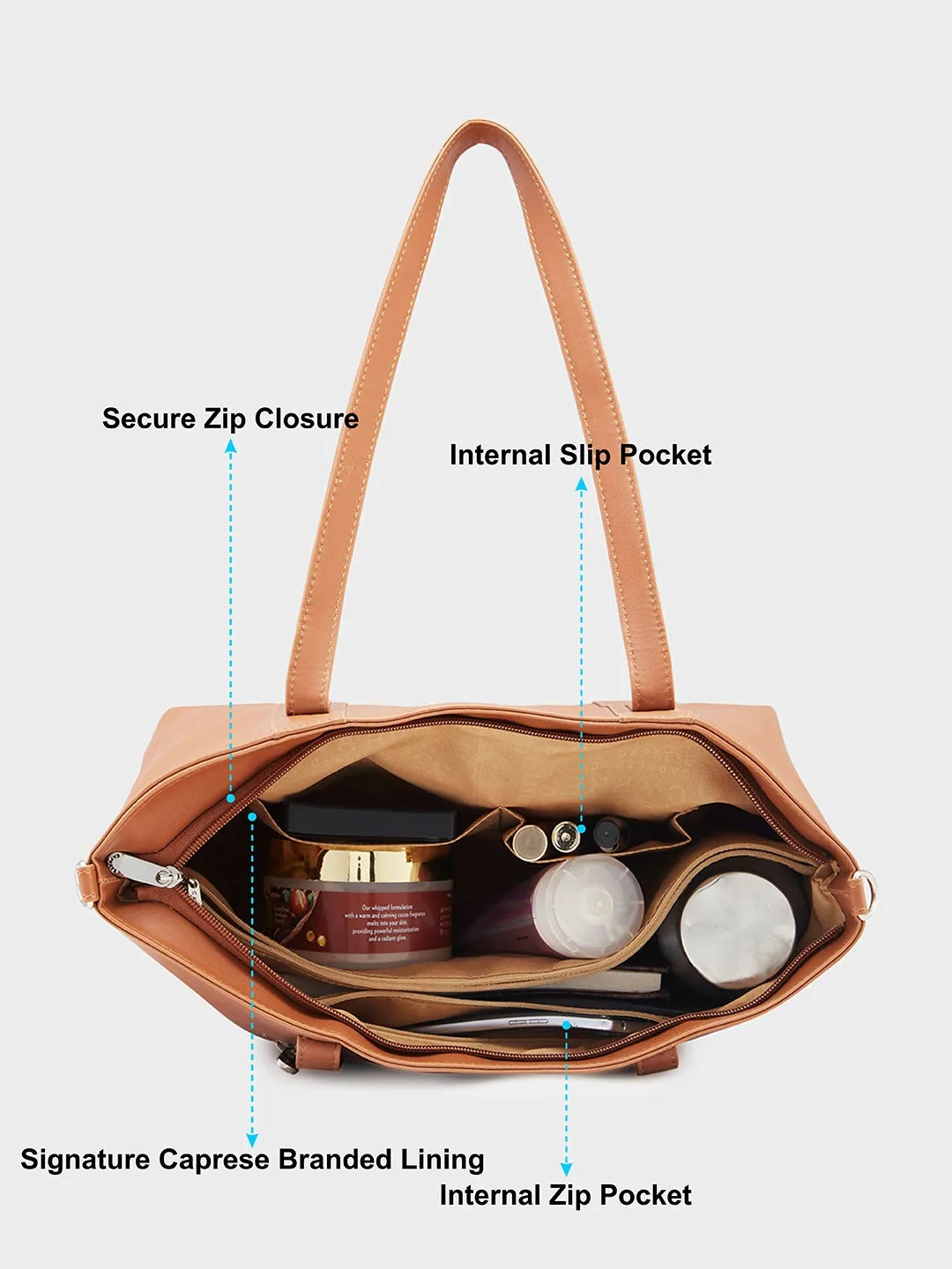 Caprese Bailey Medium Saddle Tote Bag