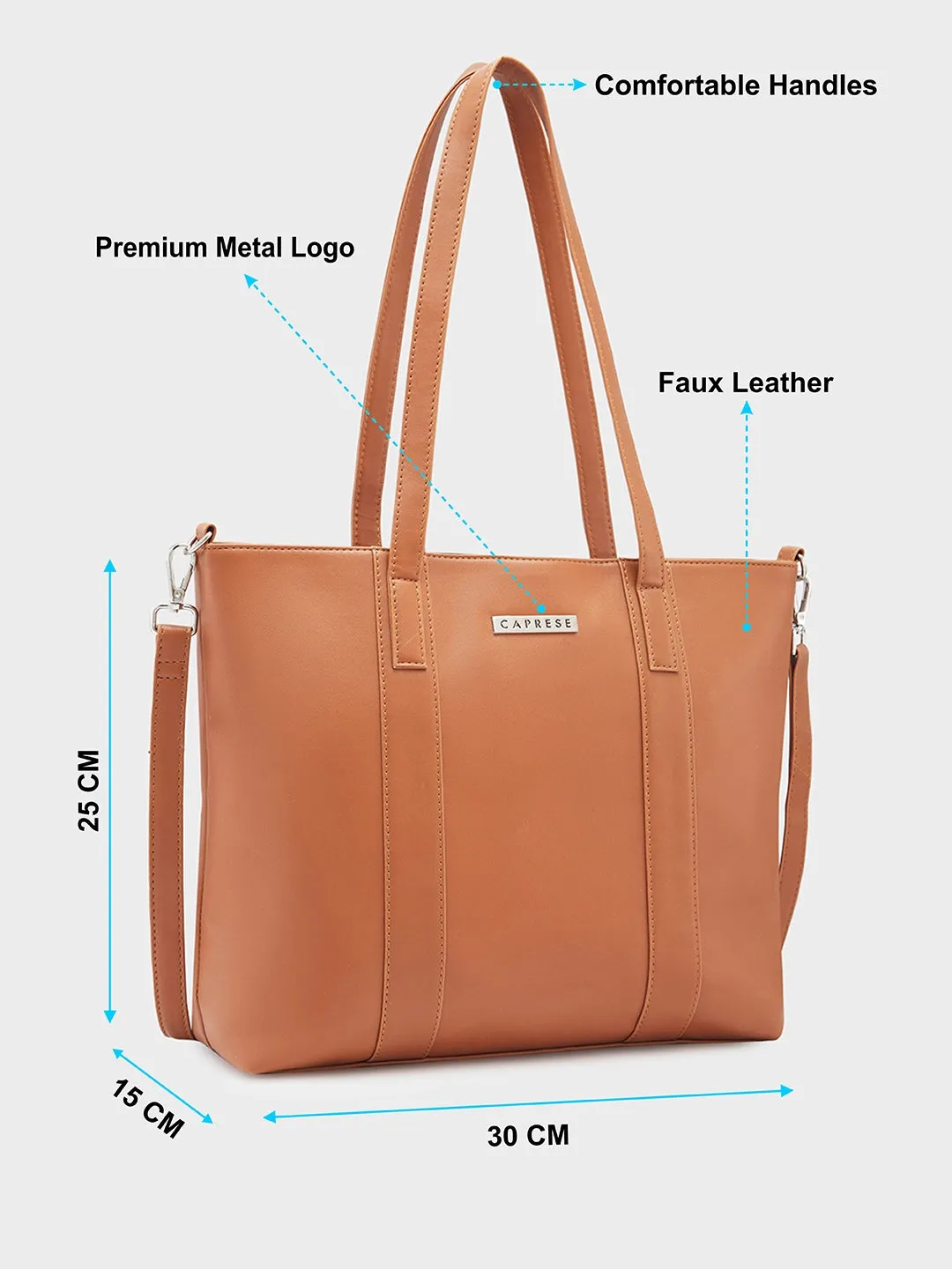 Caprese Bailey Medium Saddle Tote Bag