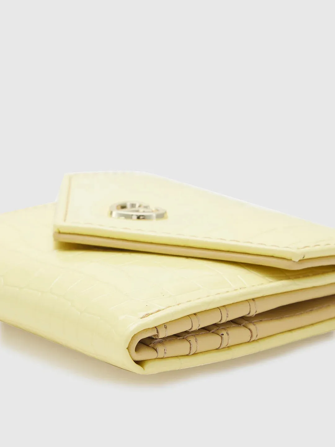 Caprese Bertha Medium Champagne Gold Clutch