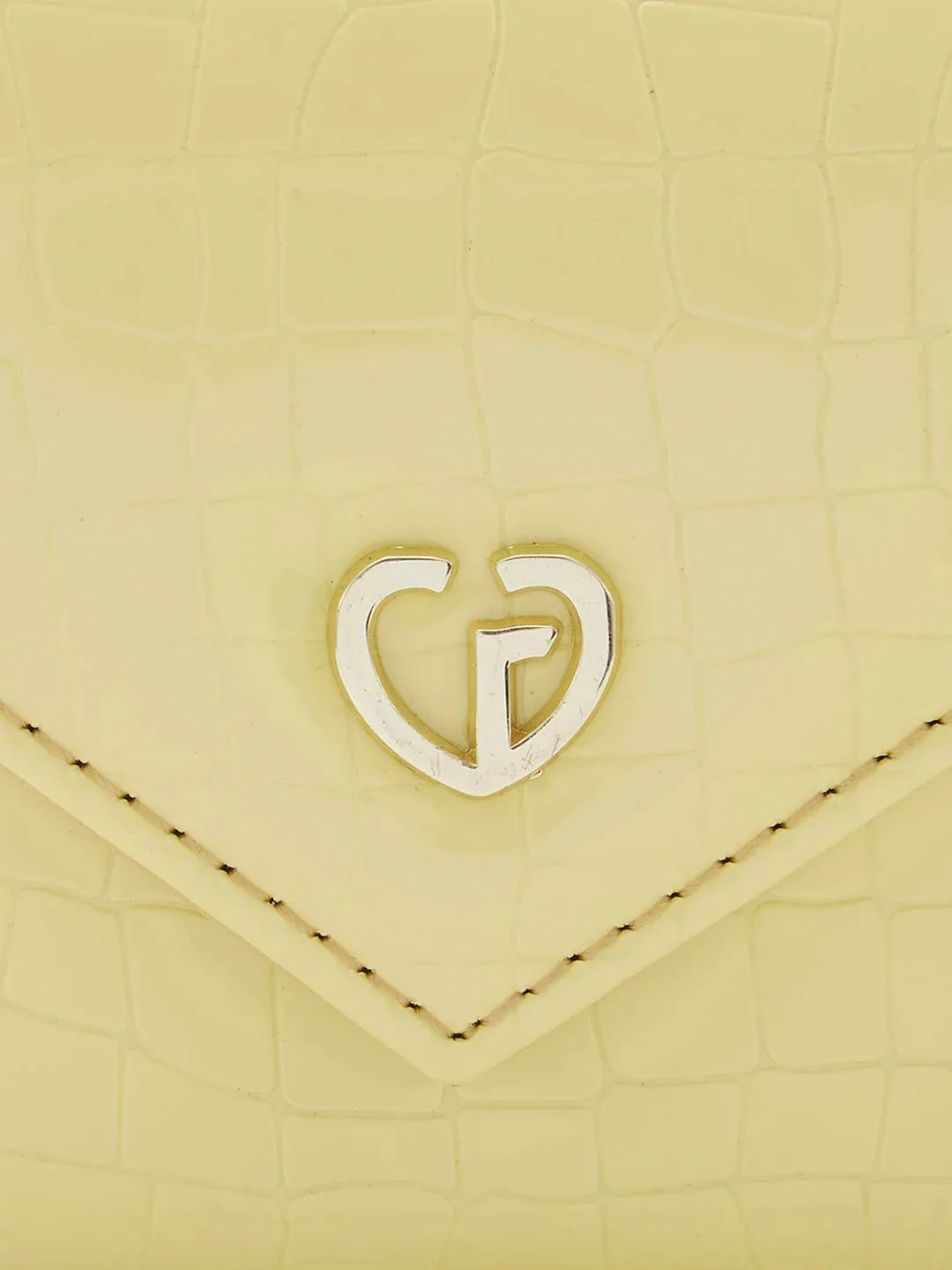Caprese Bertha Medium Champagne Gold Clutch