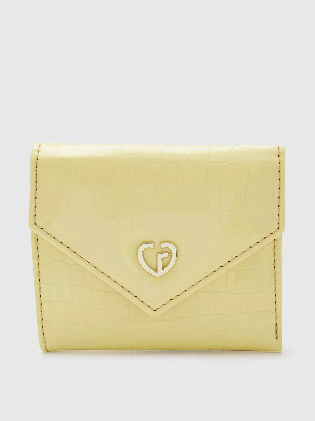 Caprese Bertha Medium Champagne Gold Clutch