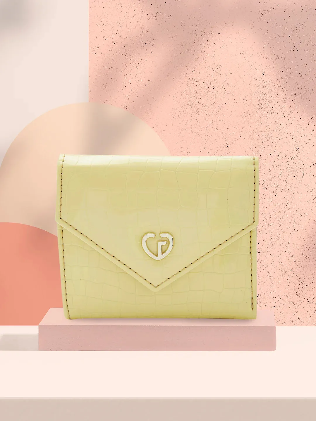 Caprese Bertha Medium Champagne Gold Clutch