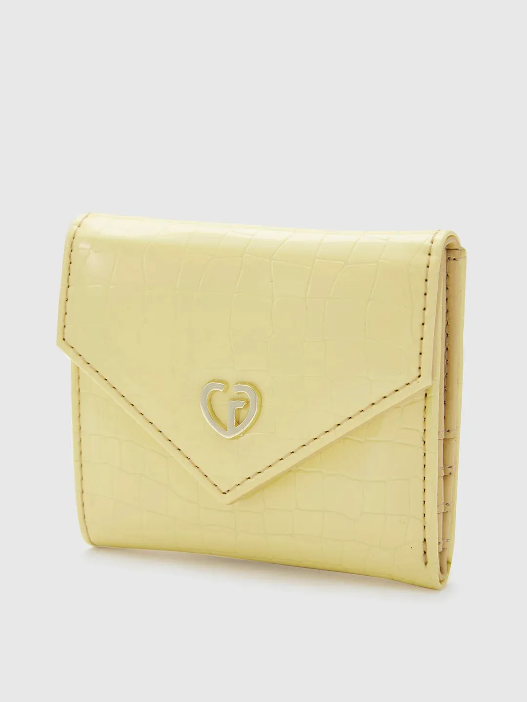 Caprese Bertha Medium Champagne Gold Clutch