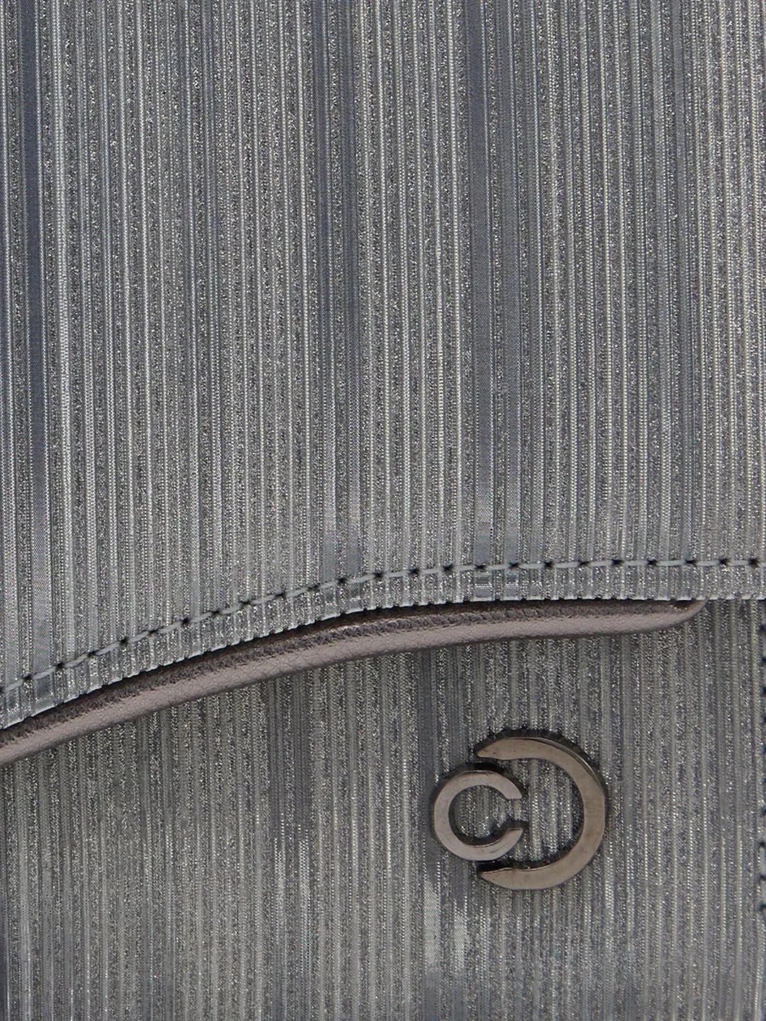 Caprese Bertha Medium Pewter Clutch