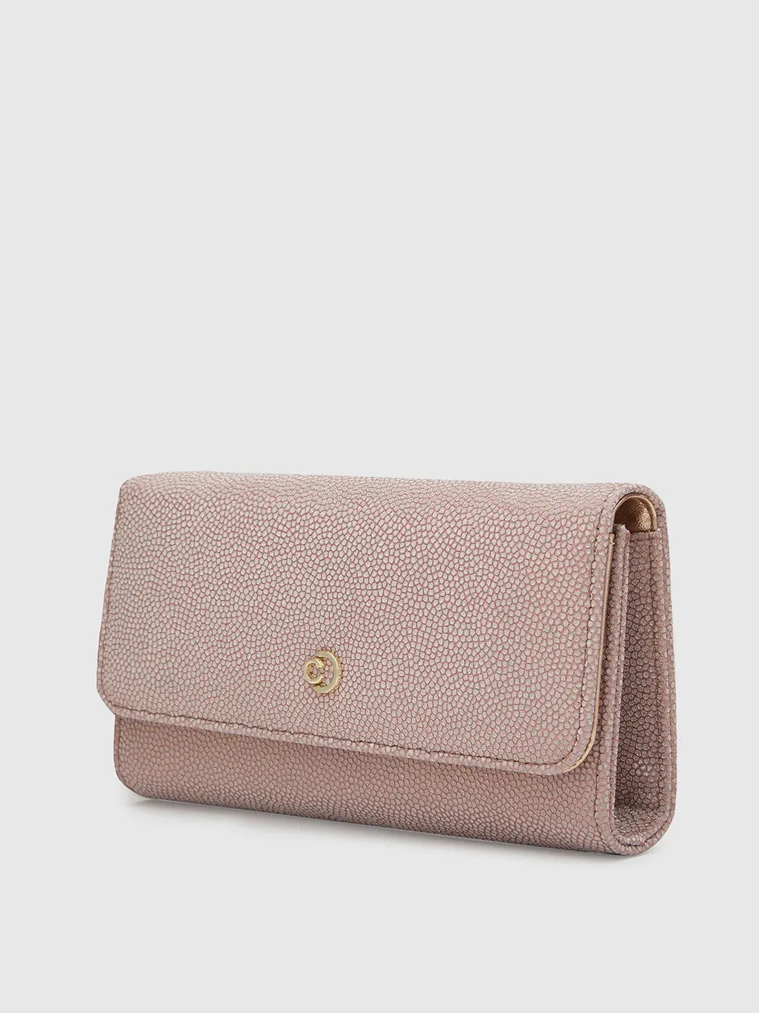 Caprese Betty Large Blush Flapover Clutch