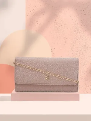 Caprese Betty Large Blush Flapover Clutch
