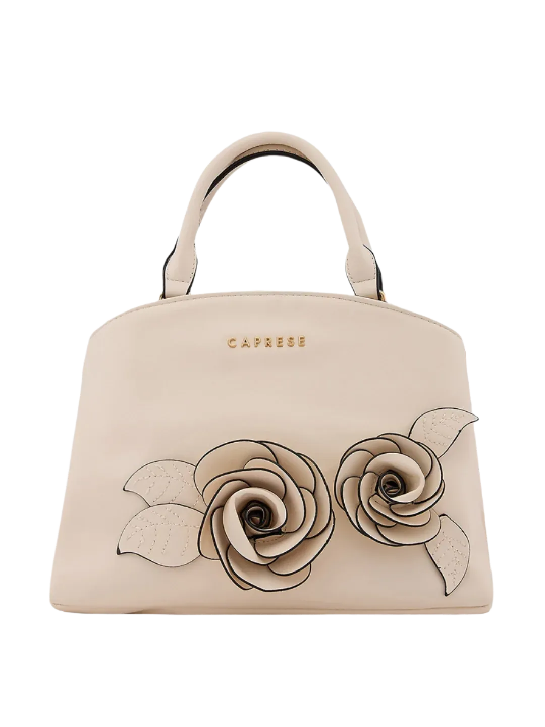 Caprese Bloom Small Off White Satchel Bag