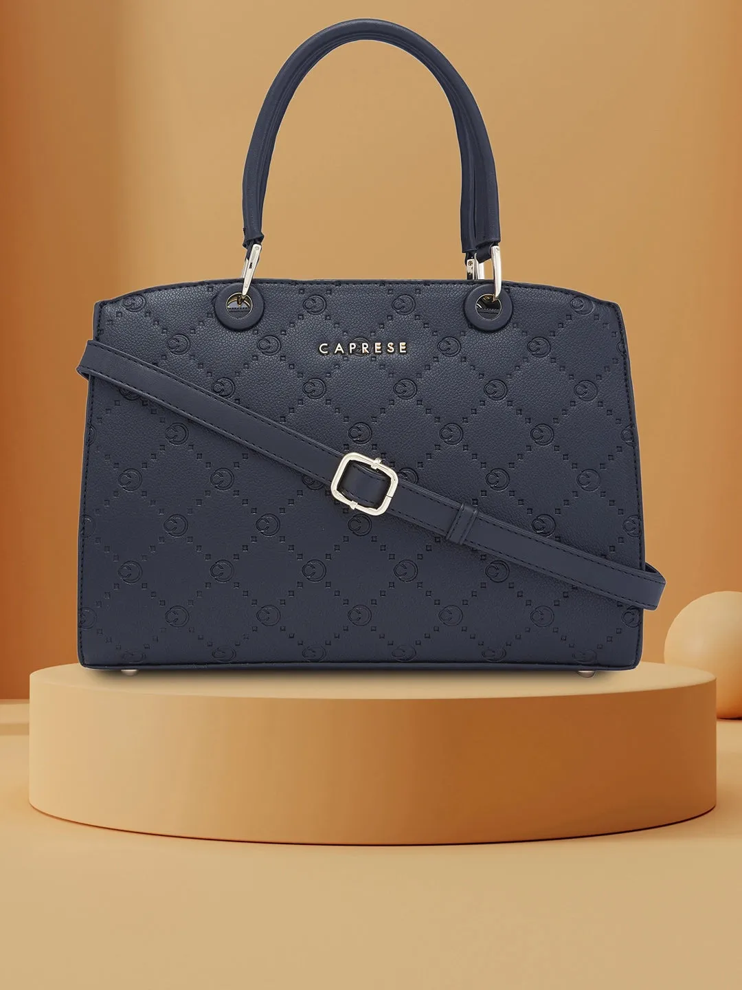 Caprese Brianna Medium Black Satchel Bag
