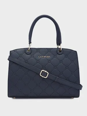 Caprese Brianna Medium Black Satchel Bag