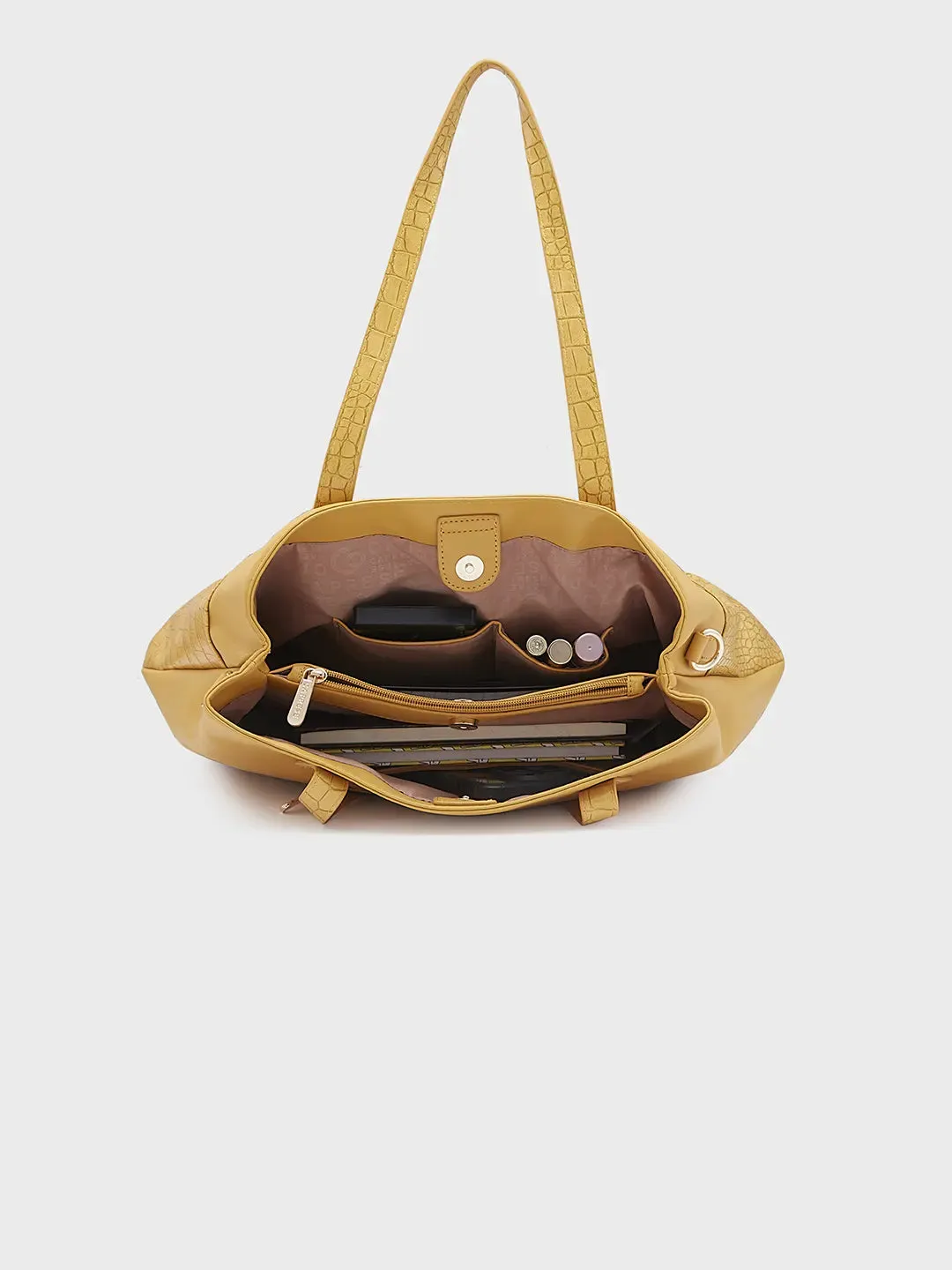 Caprese Cabo Large Ochre Tote Bag