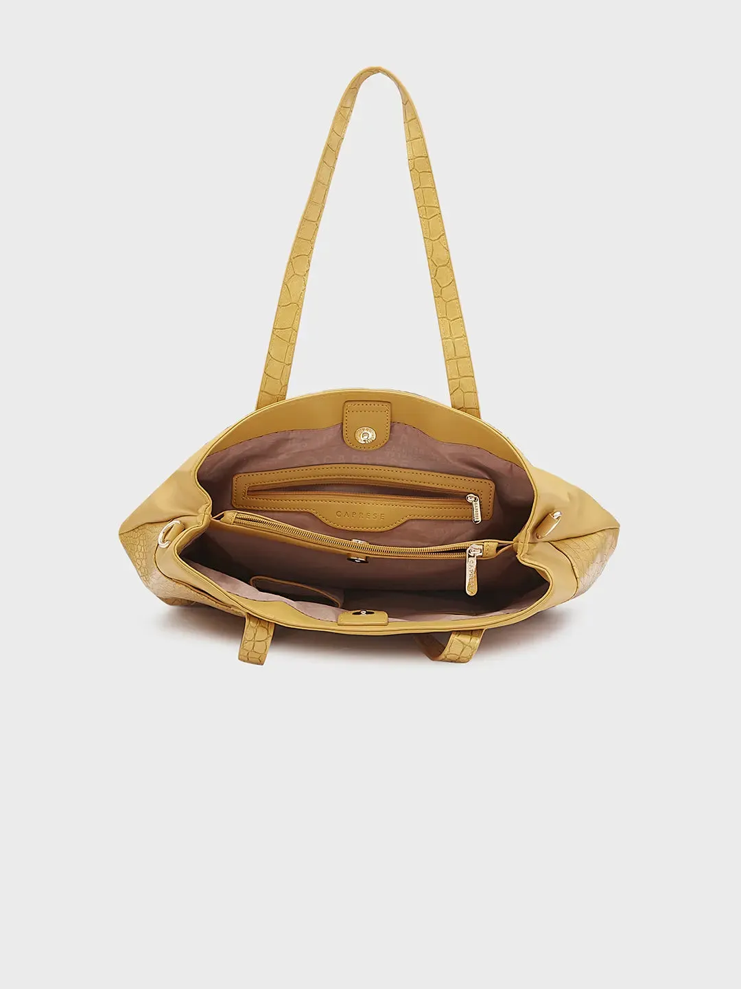 Caprese Cabo Large Ochre Tote Bag
