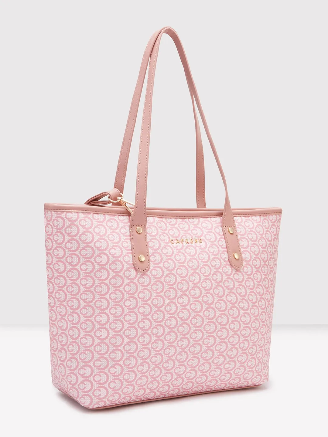 Caprese Callie Large Dark Pink Tote Bag