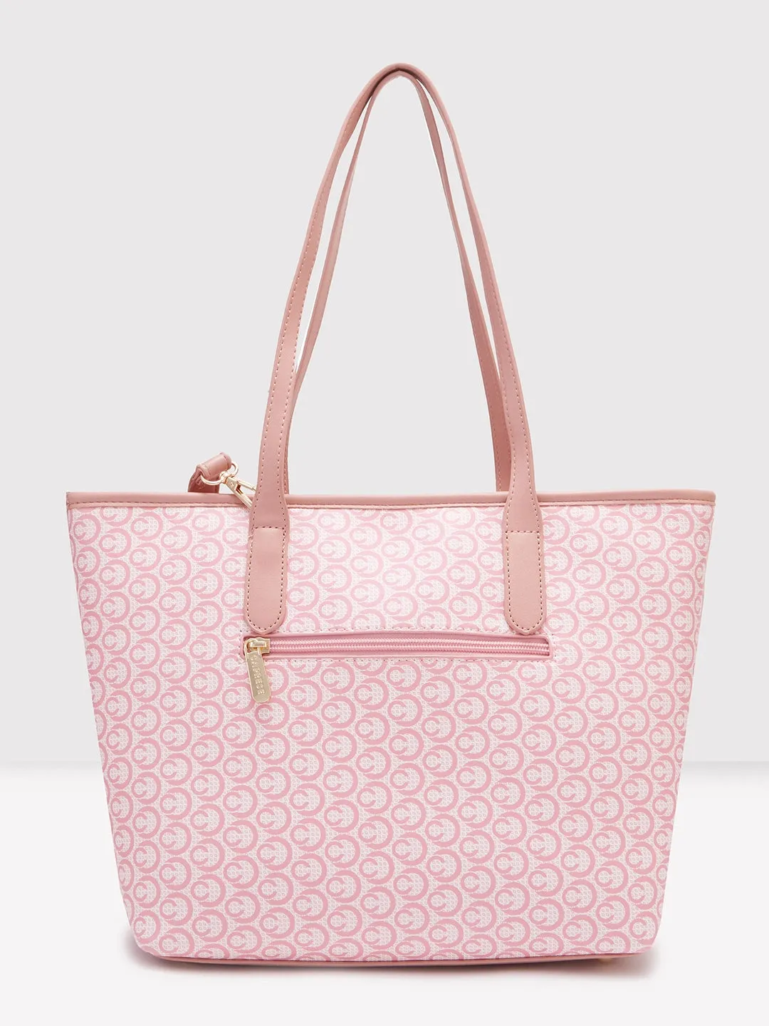 Caprese Callie Large Dark Pink Tote Bag