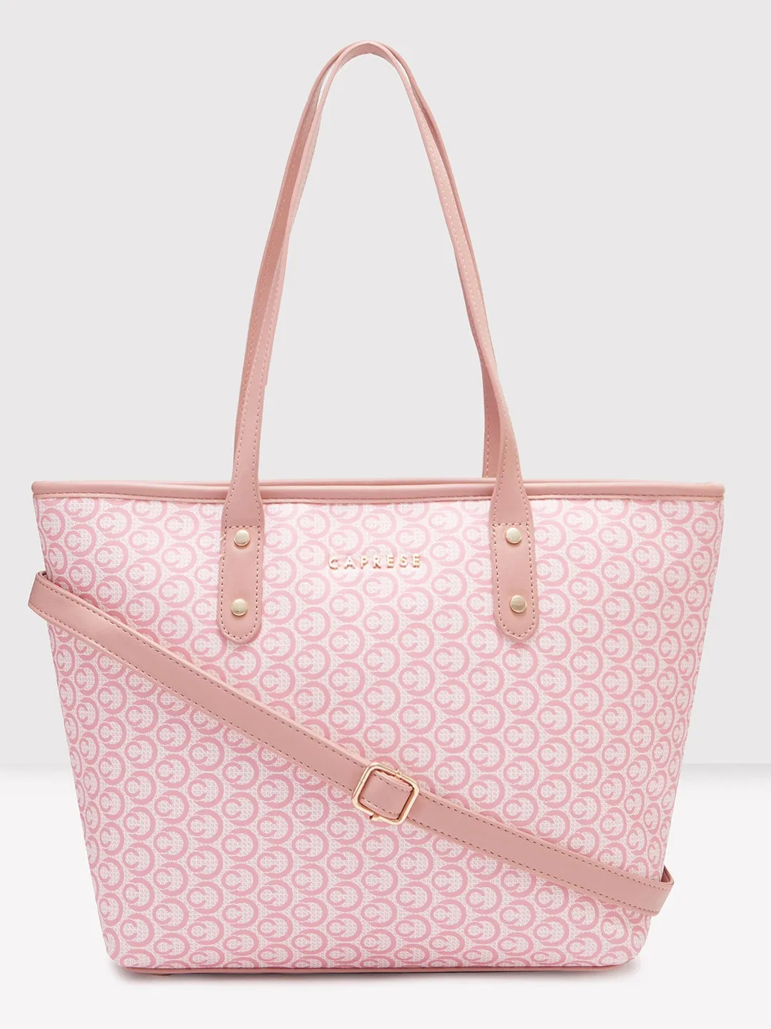 Caprese Callie Large Dark Pink Tote Bag