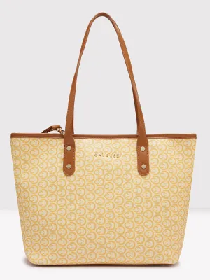 Caprese Callie Large Tan Tote Bag