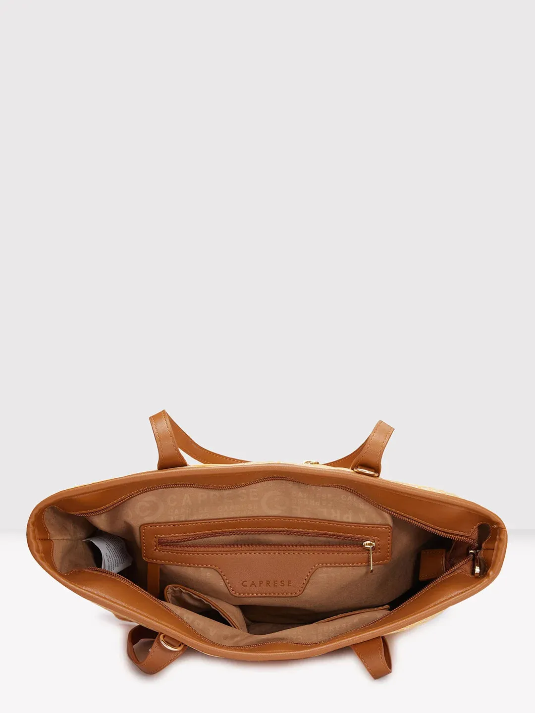 Caprese Callie Large Tan Tote Bag