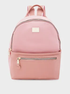 Caprese Casper Medium Pink Casual Backpack