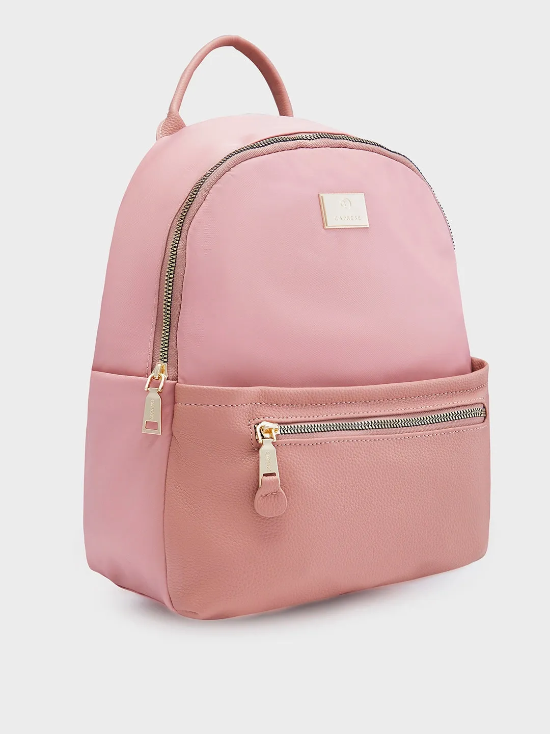 Caprese Casper Medium Pink Casual Backpack