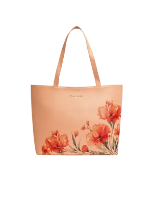 Caprese Chloe Large Orange Tote Bag