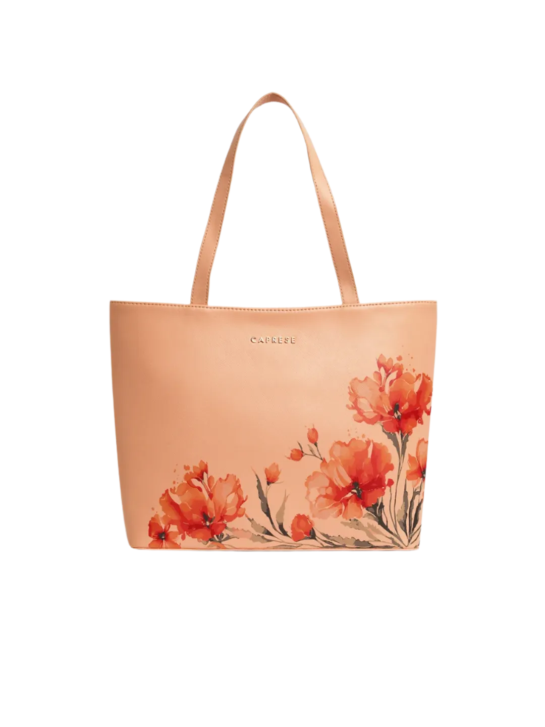 Caprese Chloe Large Orange Tote Bag