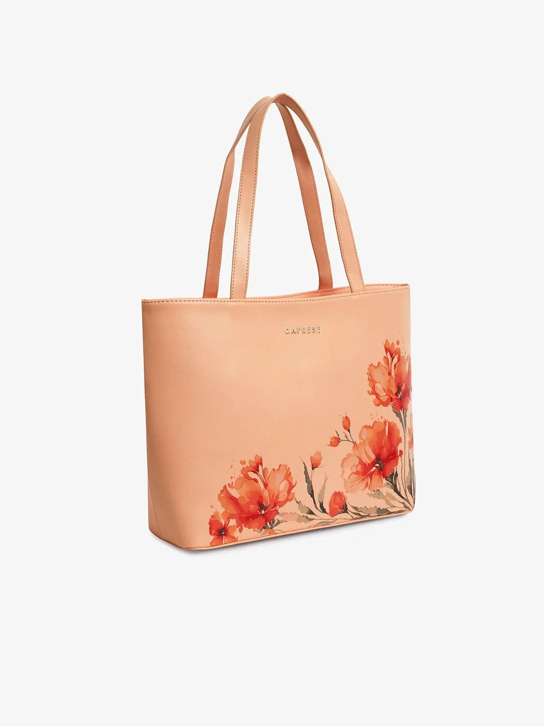 Caprese Chloe Large Orange Tote Bag
