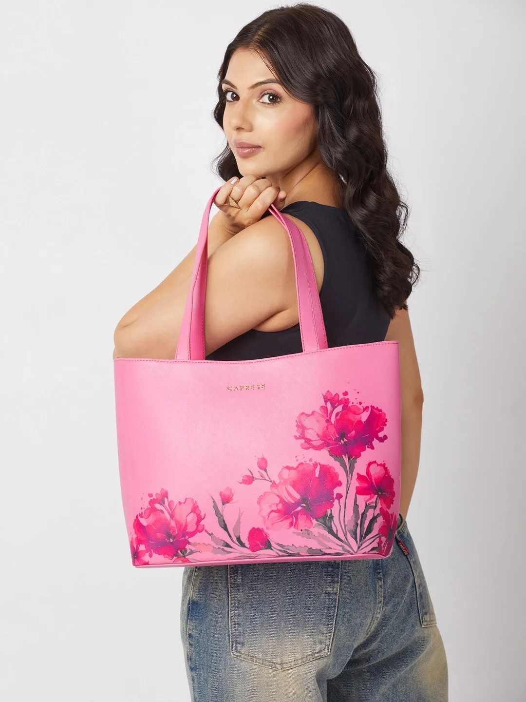 Caprese Chloe Large Violet Tote Bag