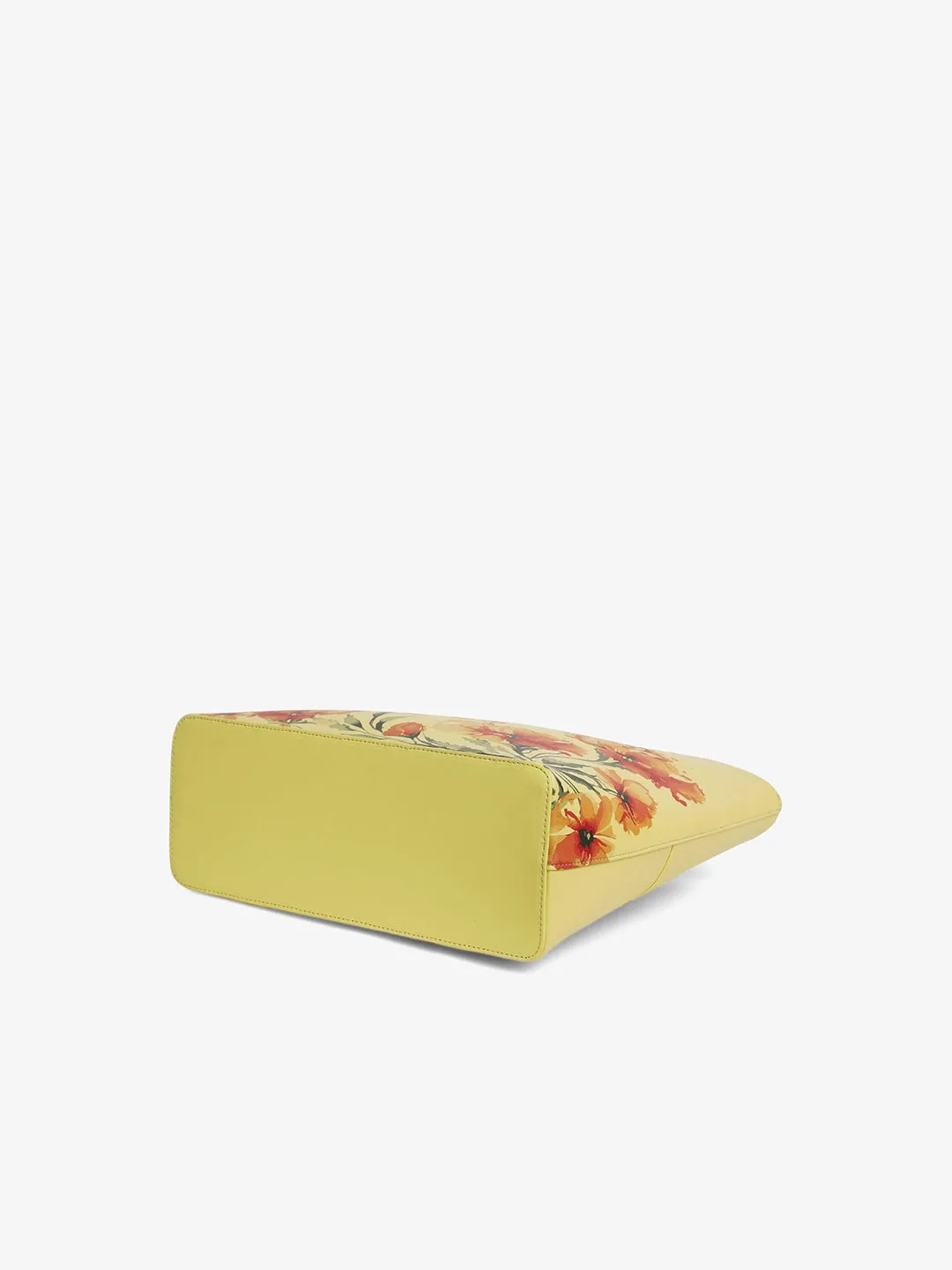 Caprese Chloe Large Yellow Tote Bag