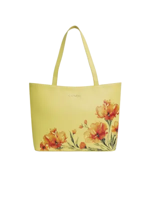 Caprese Chloe Large Yellow Tote Bag
