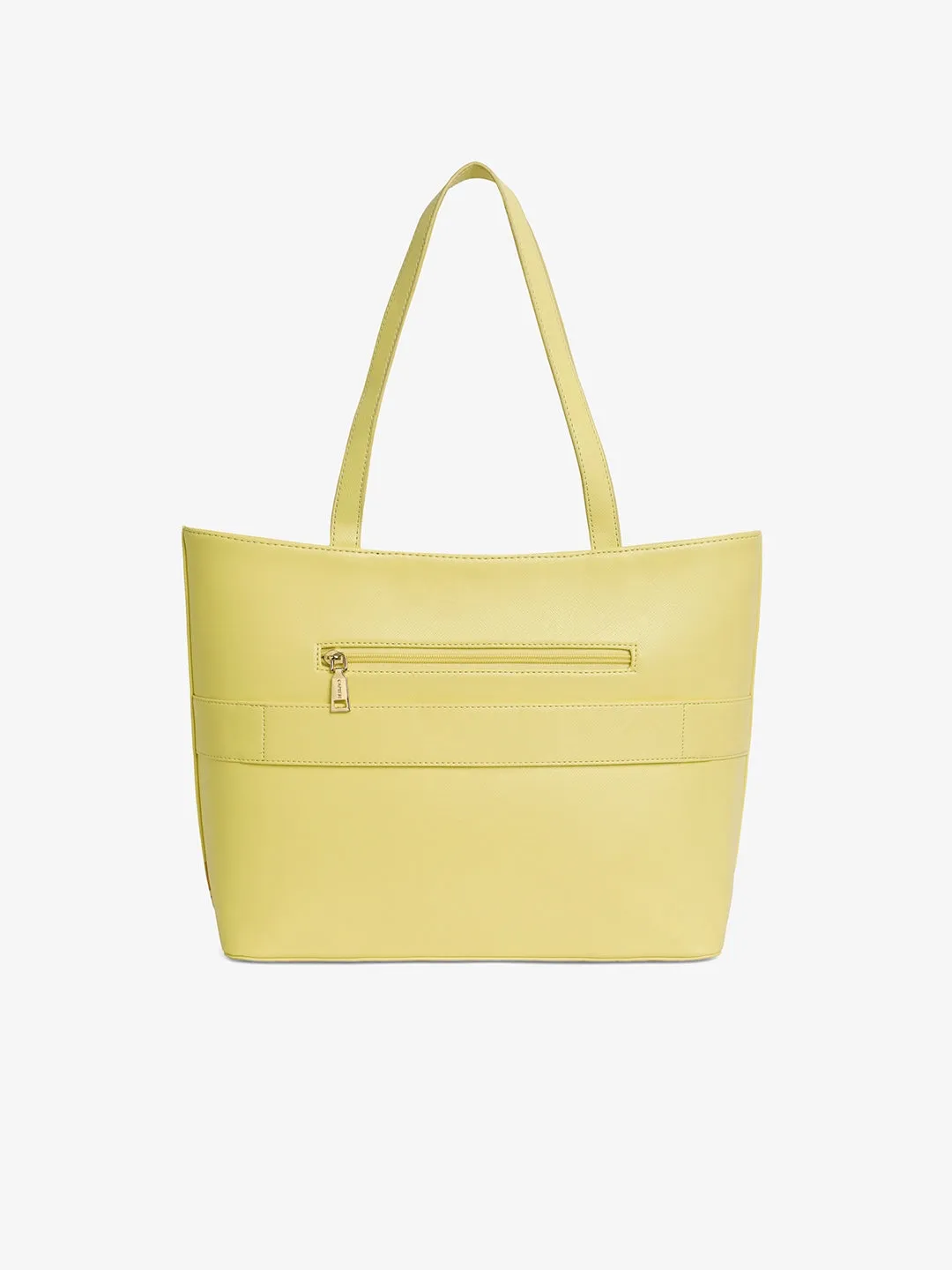 Caprese Chloe Large Yellow Tote Bag