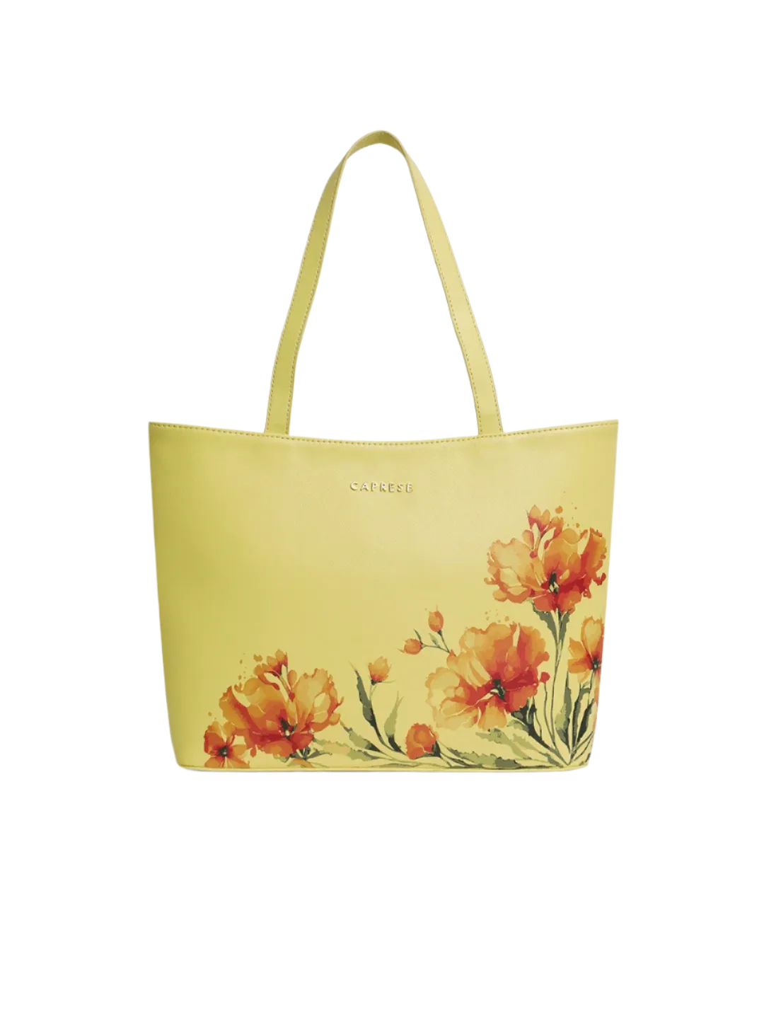 Caprese Chloe Large Yellow Tote Bag