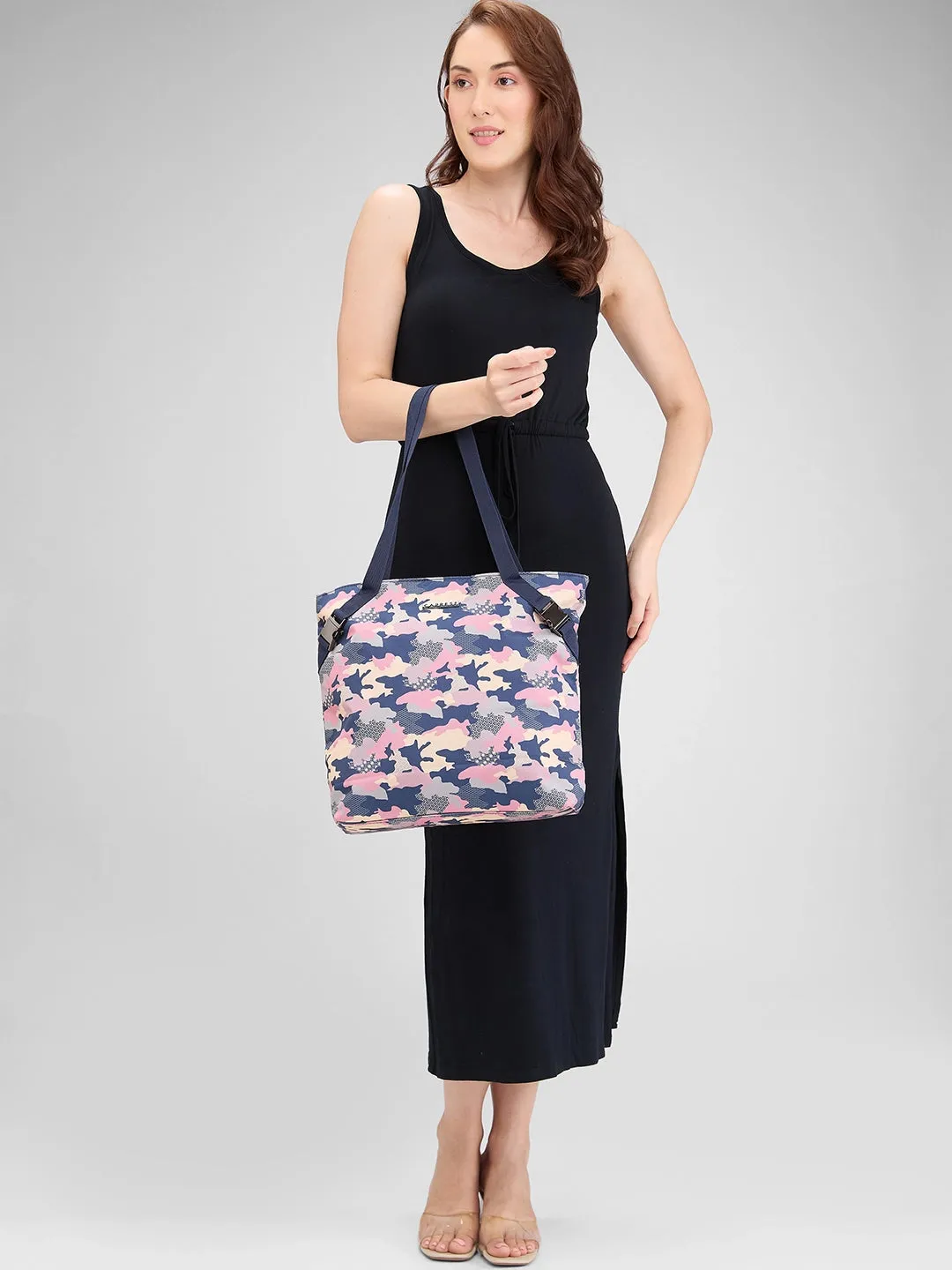 Caprese Cole Large Navy Tote Bag